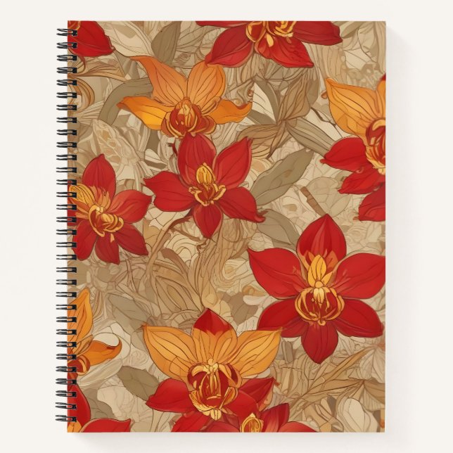 Cuaderno Oro Floral (Anverso)