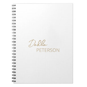 Cuaderno Oro Mínimo Moderno