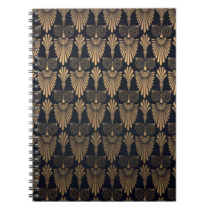 Cuaderno Oro negro Art Deco: Retro.