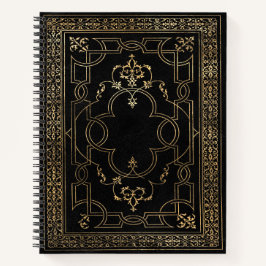 Cuaderno Oro negro vintage Ornate Gold