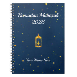 Cuaderno Oro Polvo Azul Medianoche