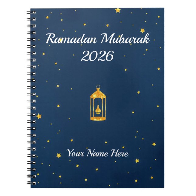 Cuaderno Oro Polvo Azul Medianoche (Frente)