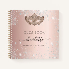 Cuaderno Oro rosa de mascarada Sweet 16