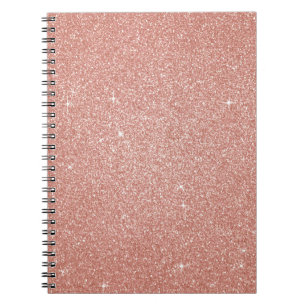 Cuaderno Oro Rosa: Purpurina rosa Rubor y espárragos