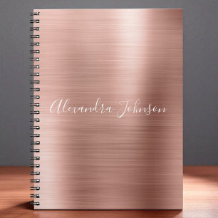 Cuaderno Oro Rosa - Relieve metalizado rosa profesional Gir