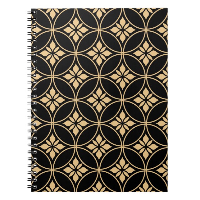 Cuaderno Oro y negro: Resumen de la cosecha floral (Frente)