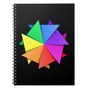 Cuaderno orogami arcoiris