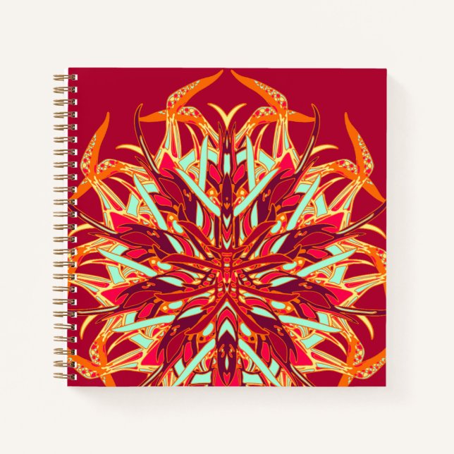 Cuaderno Orquídea de pájaro del paraíso (Anverso)