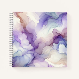 Cuaderno Orquídea Púrpura Colorante Resumen de Arte