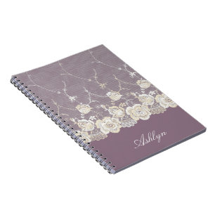 Cuaderno Orquídea Romántica Morada Floral