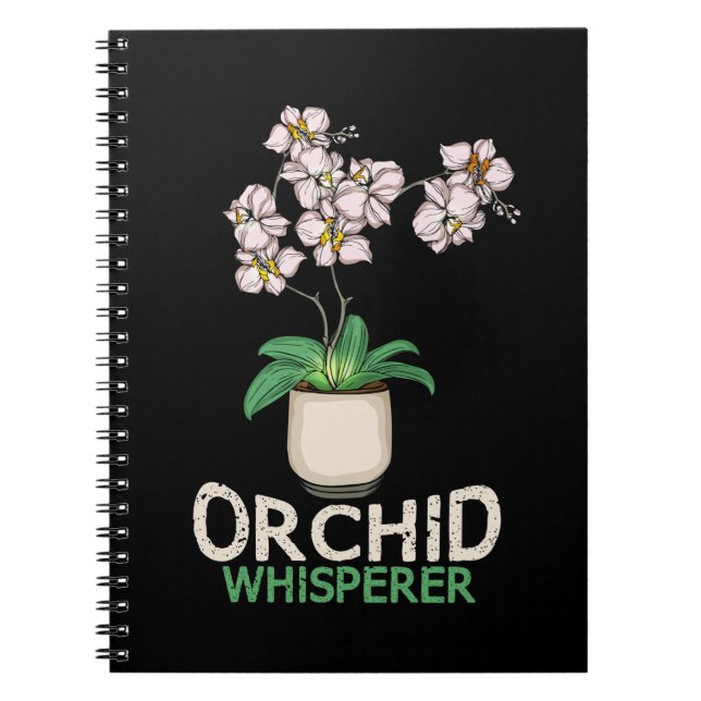 Cuaderno Orquídea Whisperer Planta Lover Mujeres Orquídea (Frente)