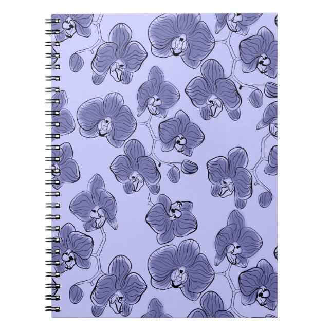 Cuaderno Orquídeas acuáticas sin foco flor de falaenopsis b (Frente)