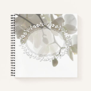 Cuaderno Orquídeas blancas mullidas