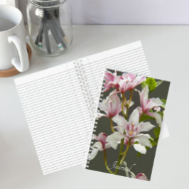 Cuaderno Orquídeas Cymbidium Insigne rosadas Floral