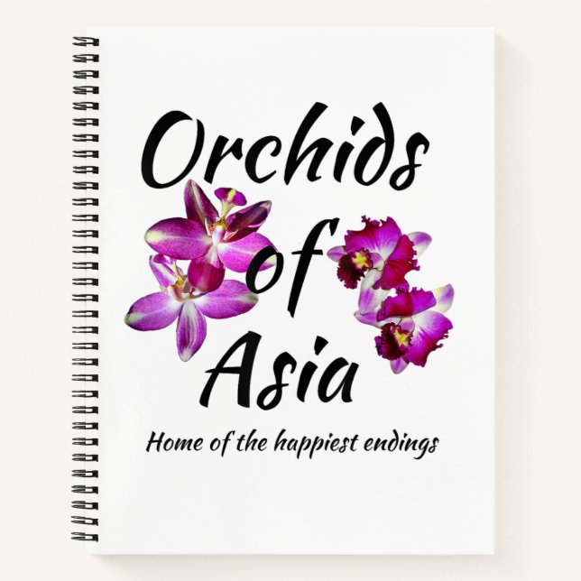 Cuaderno Orquídeas de Asia (Anverso)