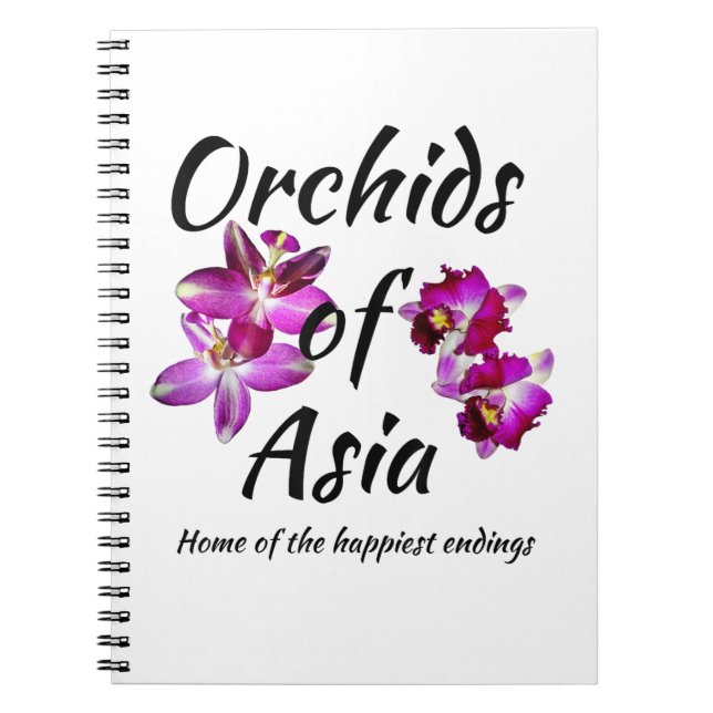 Cuaderno Orquídeas de Asia (Frente)