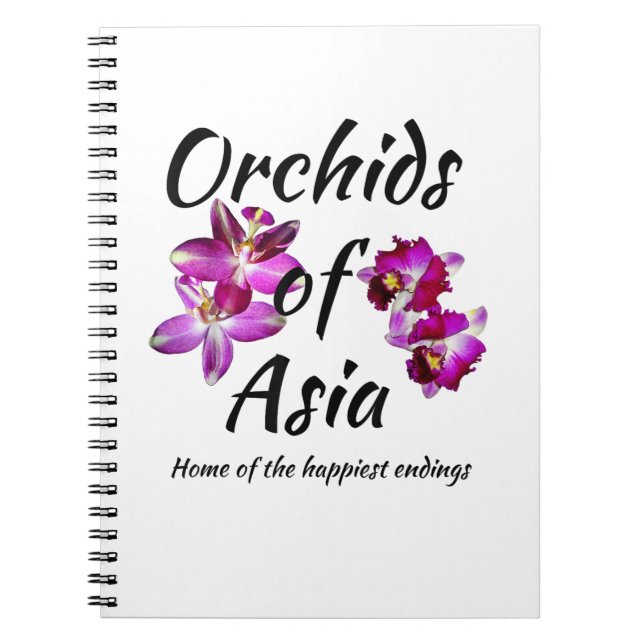 Cuaderno Orquídeas de Asia (Frente)