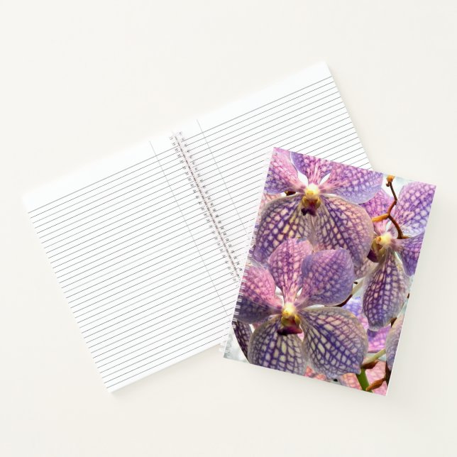 Cuaderno Orquídeas Florales Vanda Moradas (Interior)