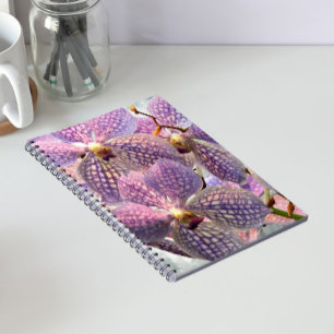 Cuaderno Orquídeas Florales Vanda Moradas