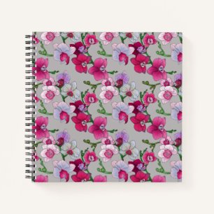 Cuaderno Orquídeas rosas en flor