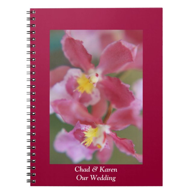 Cuaderno Orquídeas rosas y amarillas (Frente)