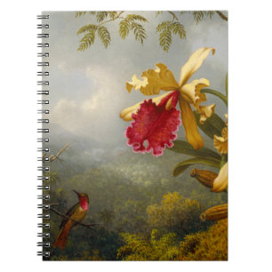 Cuaderno Orquids y Hummingbird Heade