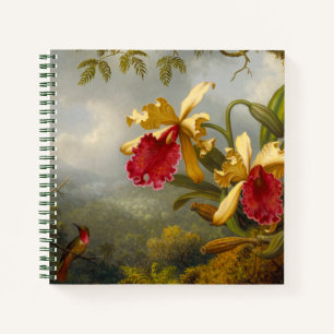 Cuaderno Orquids y Hummingbird Heade