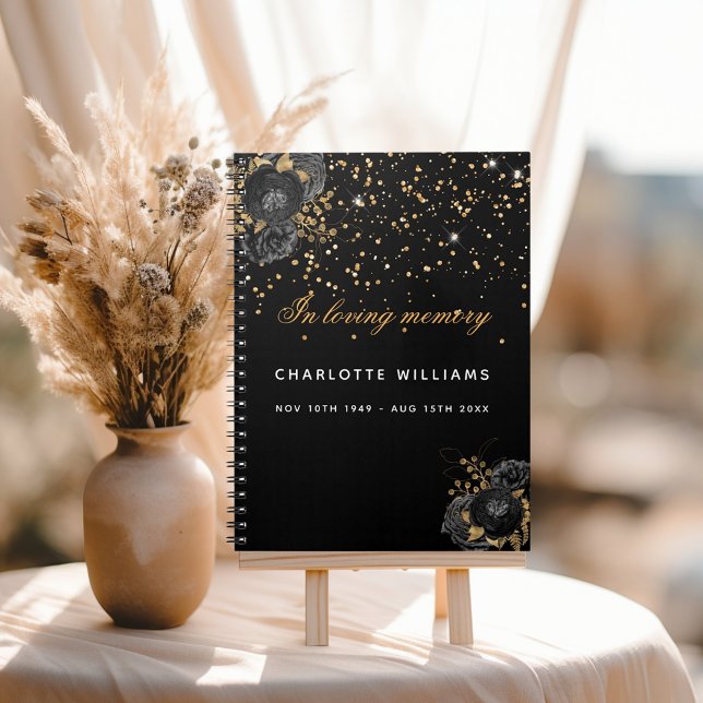 Cuaderno Ortografía de oro negro conmemorativo del funeral (Subido por el creador)