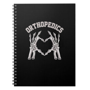 Cuaderno Ortopédicas Skeleton Mano Corazón Orto Enfermera R
