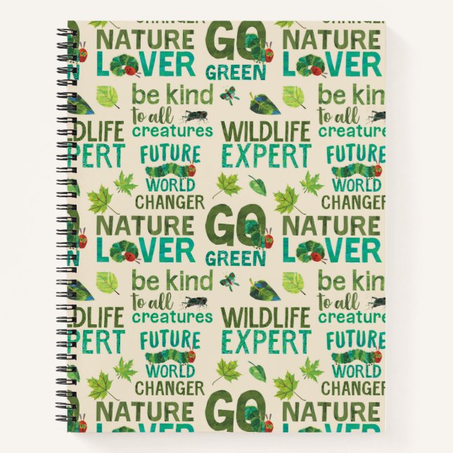 Cuaderno Oruga Hambrienta | Patrón de futuro cambiador del  (Anverso)