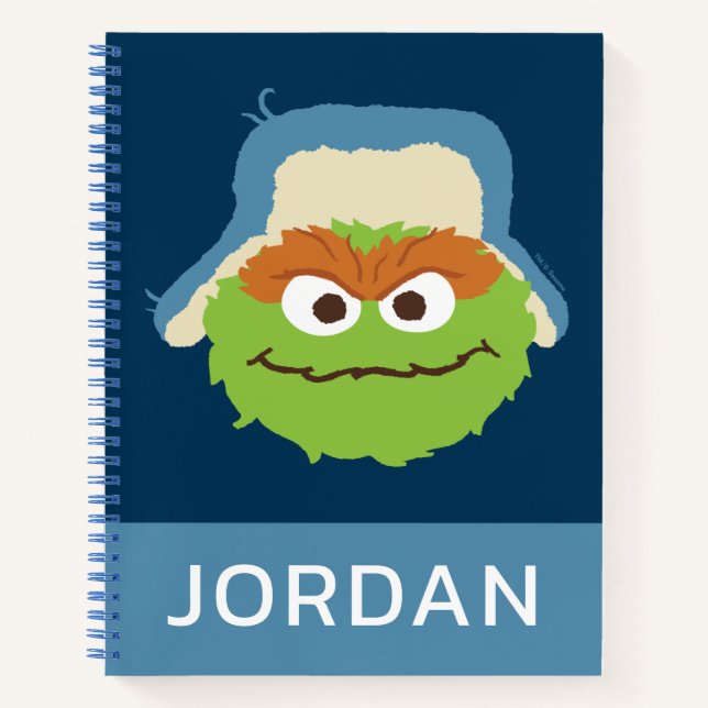 Cuaderno Oscar el rostro de Grouch Woodland | Añadir su nom (Anverso)