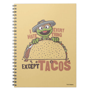 Cuaderno Óscar Odio Todo Excepto los Tacos