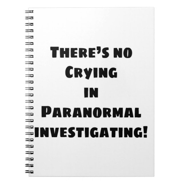 Cuaderno oscuridad, humor, día nacional paranormal, fantasm (Frente)