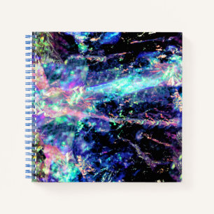 Cuaderno oscuridad y luz, cristal opal oscuro: