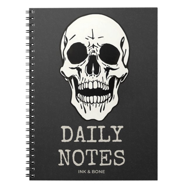 Cuaderno oscuro de la Academia Skull (Frente)