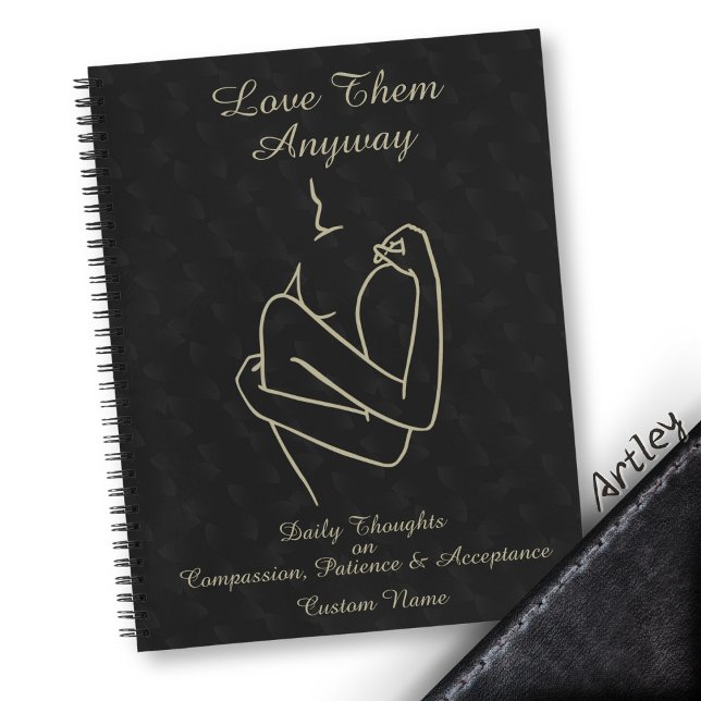 Cuaderno Oscuro elegante caligrafía Minimalista amor (Subido por el creador)