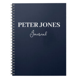 Cuaderno Oscuro tono de azul personalizado