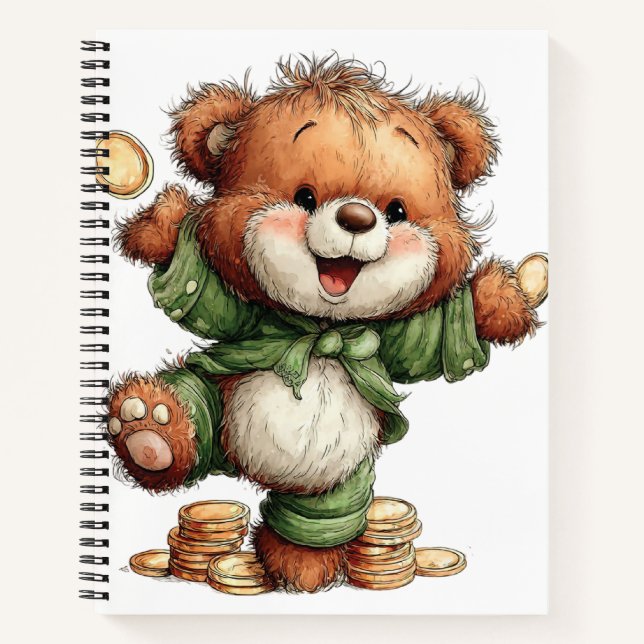 CUADERNO OSITO DE PELUCHE ADORABLE CON TEMA IRLANDÉS (Anverso)