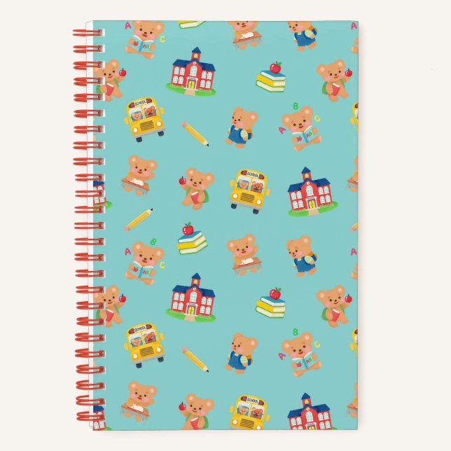 Cuaderno Osito de peluche Regreso a clases Azul (Anverso)