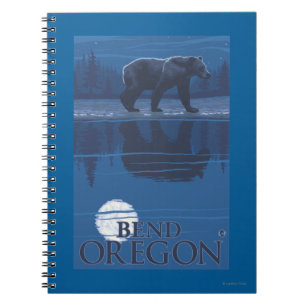 Cuaderno Oso a la luz de la luna - Bend, Oregón