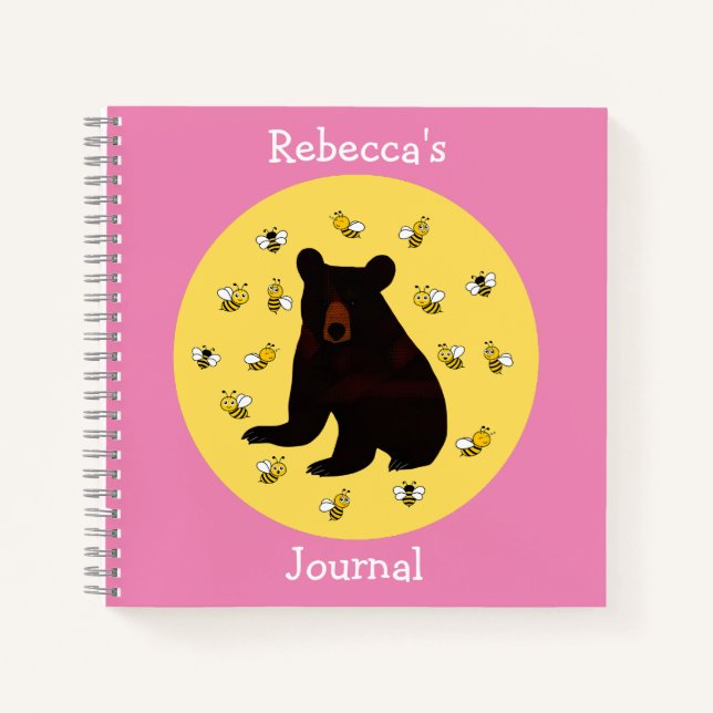 Cuaderno Oso Adorable De Abeja Pequeña (Anverso)