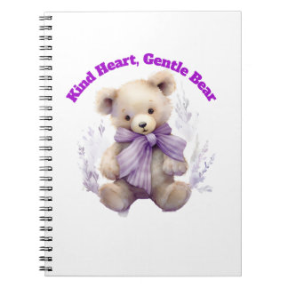 Cuaderno Oso Amable Corazón Tierno - Diseño de Oso