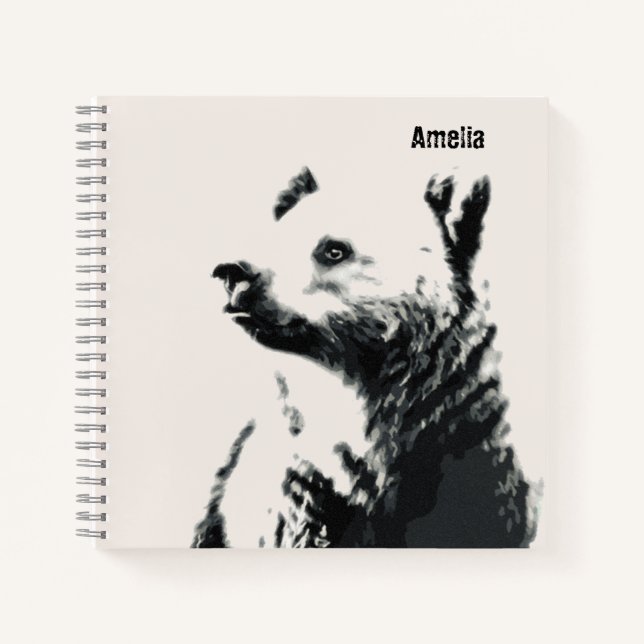 Cuaderno Oso Cachorro Personalizado (Anverso)