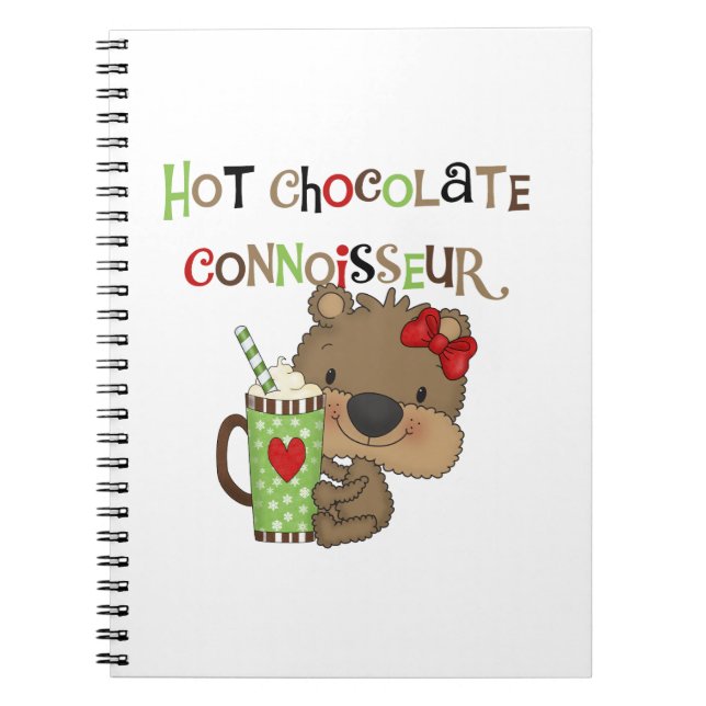 Cuaderno Oso caliente del chica de ChocolateConoisseur (Frente)