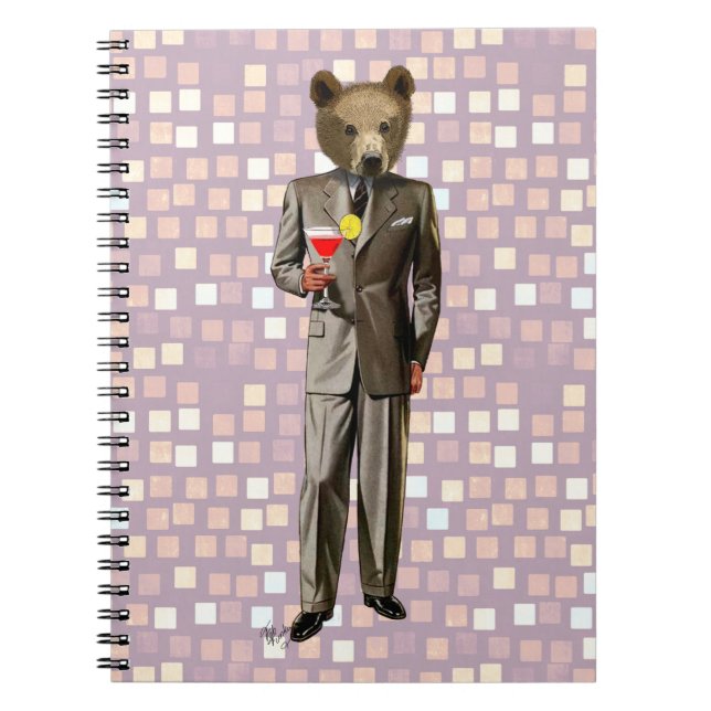Cuaderno Oso Con Cóctel (Frente)