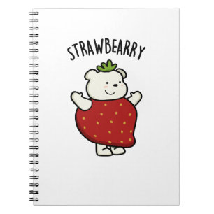 Cuaderno Oso de Fresa Divertido Castigo de Fresa 