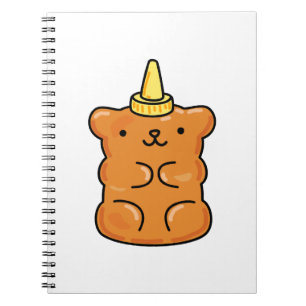 Cuaderno Oso de goma kawaii unicornio