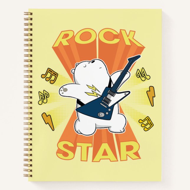 Cuaderno Oso de Hielo - Estrella de Rock (Anverso)