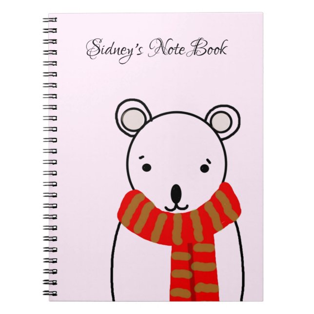 Cuaderno Oso de invierno (Frente)