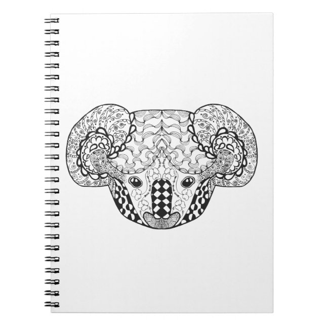 Cuaderno Oso de koala inspirado (Frente)